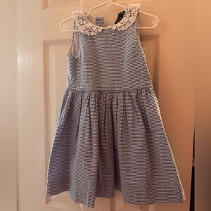 Polo by Ralph Lauren Navy and White Striped Kids Dress